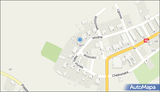 Gardeja, Mały Rynek, 19, mapa Gardeja