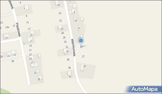 Garlica Murowana, Marmurowa, 25, mapa Garlica Murowana