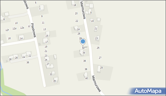 Garlica Murowana, Marmurowa, 32, mapa Garlica Murowana