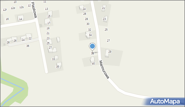 Garlica Murowana, Marmurowa, 38, mapa Garlica Murowana