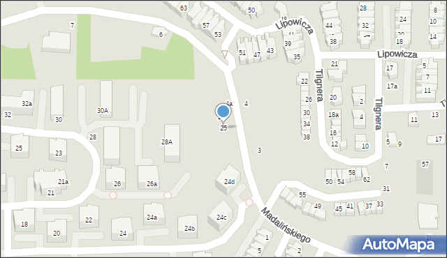 Gdańsk, Madalińskiego Antoniego Józefa, gen., 25, mapa Gdańska