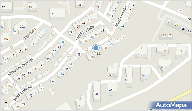 Gdańsk, Marii Ludwiki, 37, mapa Gdańska