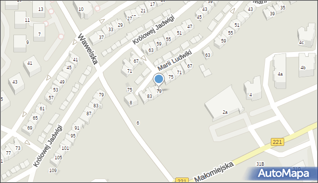 Gdańsk, Marii Ludwiki, 79, mapa Gdańska