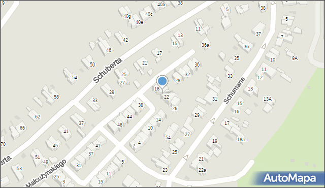 Gdańsk, Małcużyńskiego Witolda, 20, mapa Gdańska