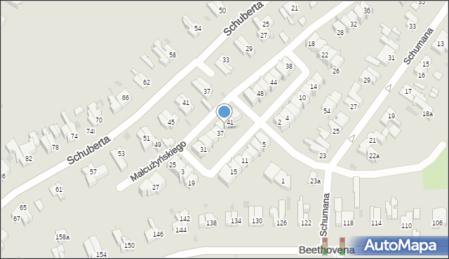 Gdańsk, Małcużyńskiego Witolda, 39, mapa Gdańska