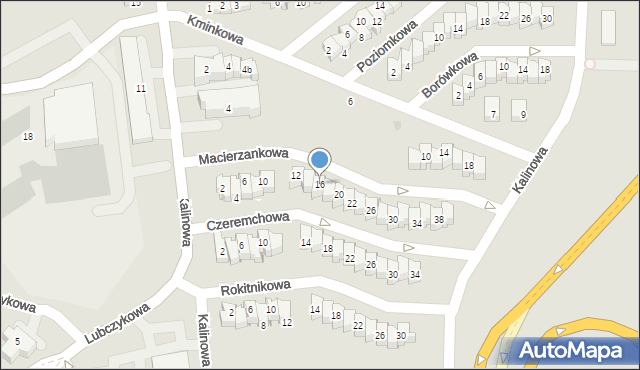 Gdańsk, Macierzankowa, 16, mapa Gdańska