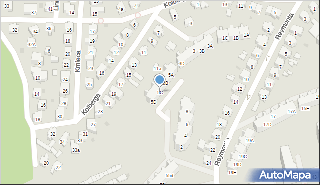 Gdańsk, Makuszyńskiego Kornela, 5C, mapa Gdańska