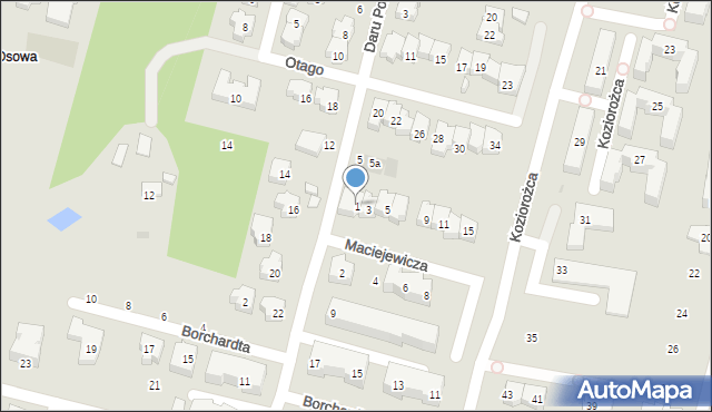 Gdańsk, Maciejewicza Konstantego, kpt., 1, mapa Gdańska