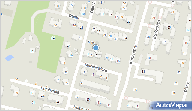 Gdańsk, Maciejewicza Konstantego, kpt., 5, mapa Gdańska
