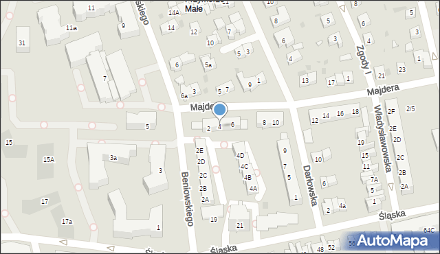 Gdańsk, Majdera Jana, ks., 4, mapa Gdańska