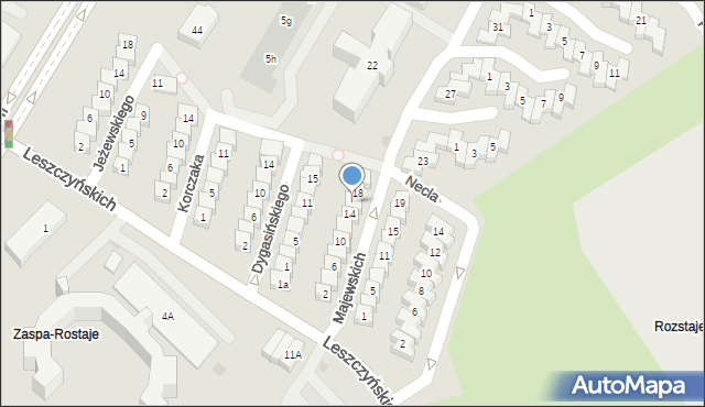 Gdańsk, Majewskich, 16, mapa Gdańska