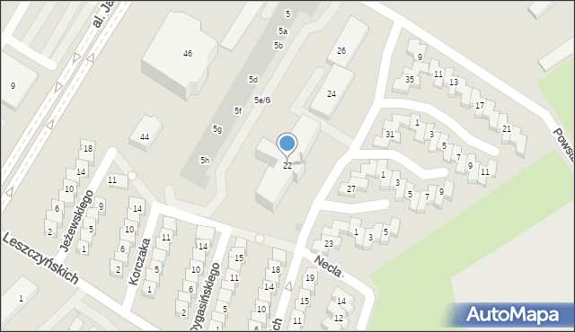 Gdańsk, Majewskich, 22, mapa Gdańska