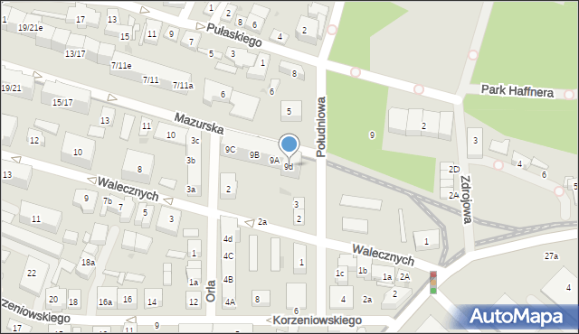 Gdańsk, Mazurska, 9d, mapa Gdańska