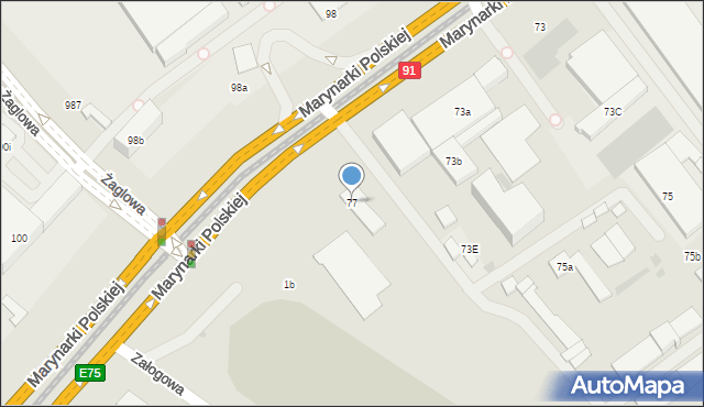 Gdańsk, Marynarki Polskiej, 77, mapa Gdańska