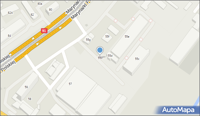 Gdańsk, Marynarki Polskiej, 550, mapa Gdańska