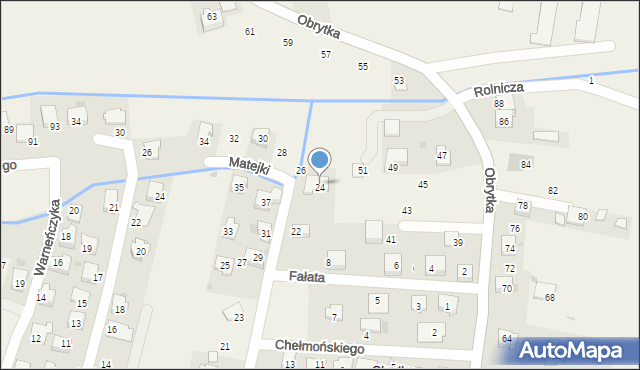 Gdów, Matejki Jana, 24, mapa Gdów