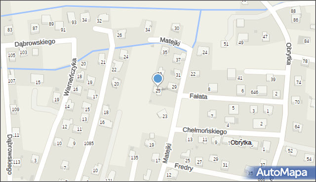 Gdów, Matejki Jana, 25, mapa Gdów