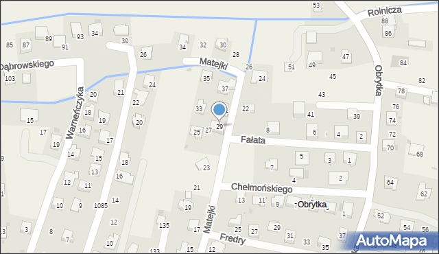 Gdów, Matejki Jana, 29, mapa Gdów