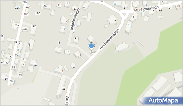 Gdynia, Makowskiego Edmunda, ks., 1A, mapa Gdyni