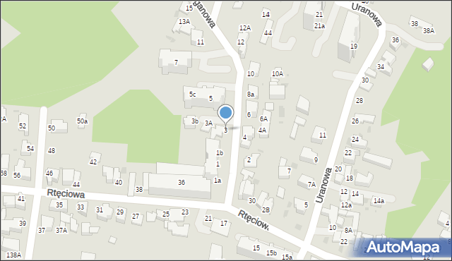 Gdynia, Manganowa, 3, mapa Gdyni