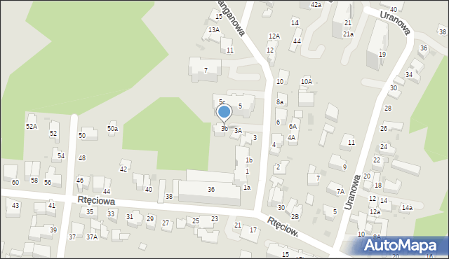 Gdynia, Manganowa, 3b, mapa Gdyni