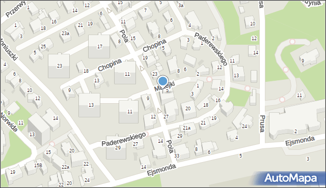 Gdynia, Matejki Jana, 7, mapa Gdyni