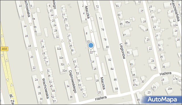 Gdynia, Maczka Stanisława, gen., 12, mapa Gdyni