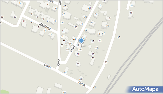 Gdynia, Mała, 19a, mapa Gdyni