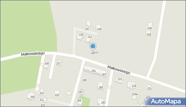 Gdynia, Małkowskiego Kazimierza, 222, mapa Gdyni