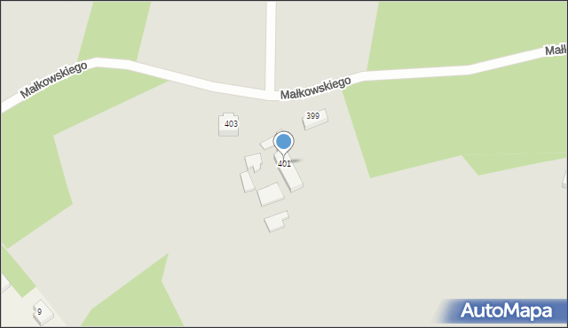 Gdynia, Małkowskiego Kazimierza, 401, mapa Gdyni