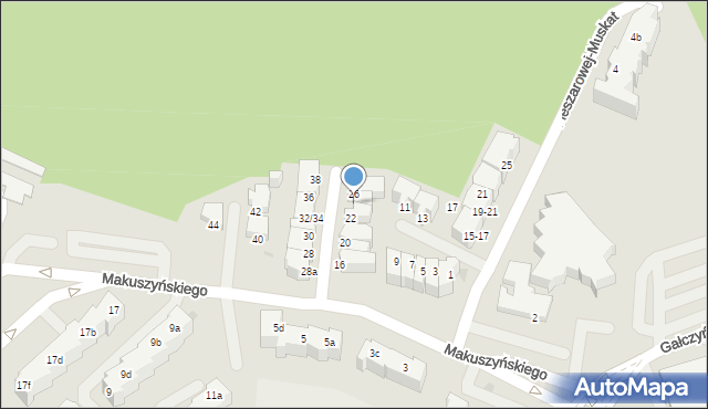 Gdynia, Makuszyńskiego Kornela, 24, mapa Gdyni