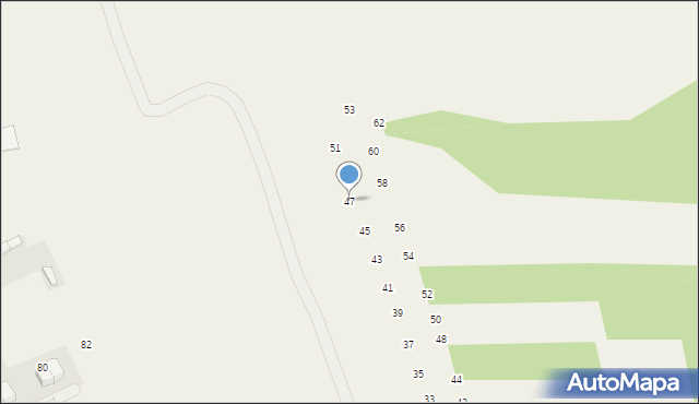 Giebułtów, Malwowa, 47, mapa Giebułtów