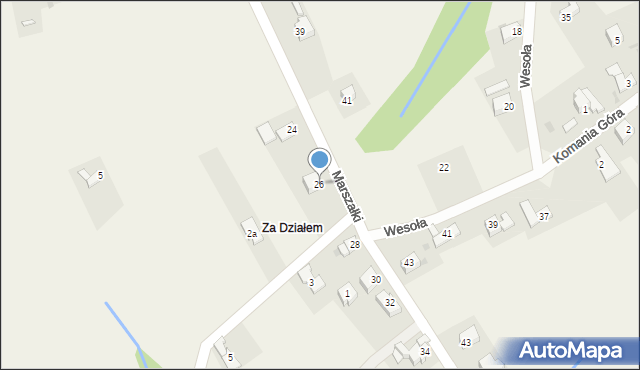 Gilowice, Marszałki, 26, mapa Gilowice