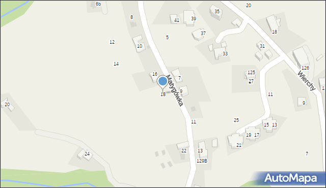 Gliczarów Górny, Matygówka, 18, mapa Gliczarów Górny