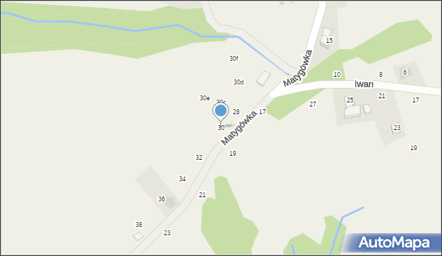 Gliczarów Górny, Matygówka, 30, mapa Gliczarów Górny