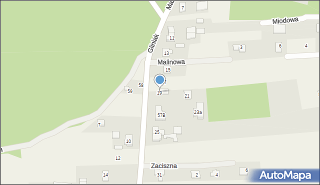 Gliniak, Mazowiecka, 19, mapa Gliniak