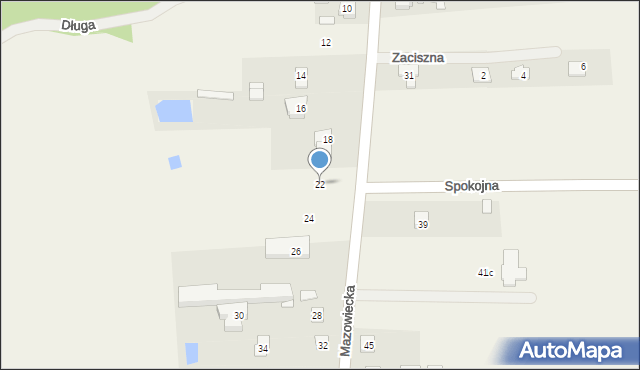 Gliniak, Mazowiecka, 22, mapa Gliniak