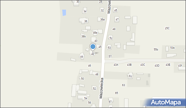 Gliniak, Mazowiecka, 42, mapa Gliniak