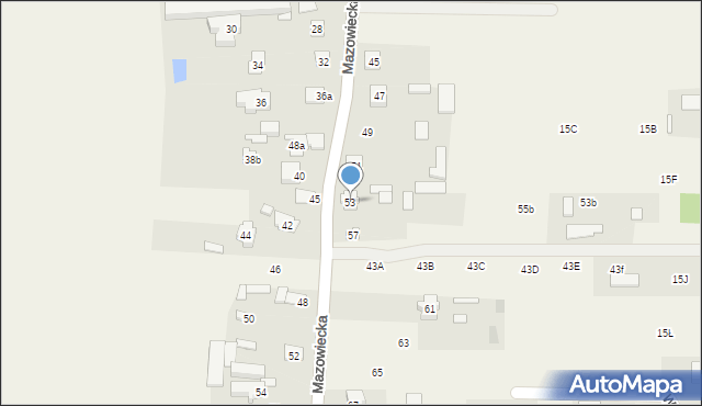 Gliniak, Mazowiecka, 53, mapa Gliniak