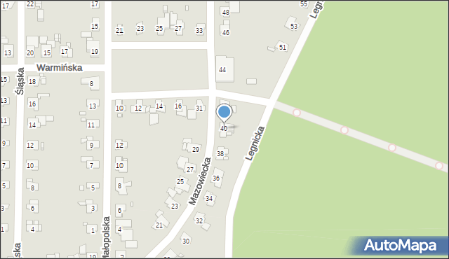 Gliwice, Mazowiecka, 40, mapa Gliwic
