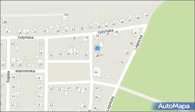 Gliwice, Mazowiecka, 46, mapa Gliwic