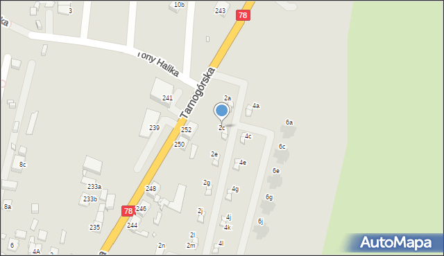 Gliwice, Mazurska, 2c, mapa Gliwic