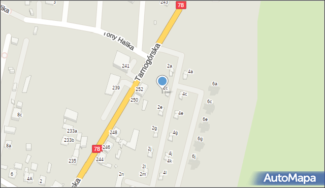 Gliwice, Mazurska, 2d, mapa Gliwic