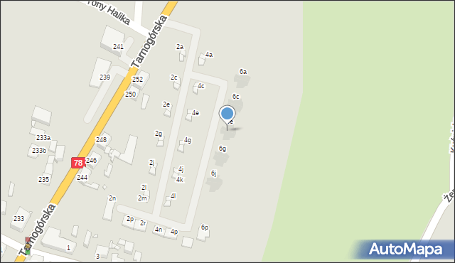 Gliwice, Mazurska, 6f, mapa Gliwic