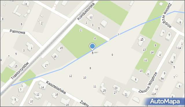 Głosków, Mazurka, 6, mapa Głosków