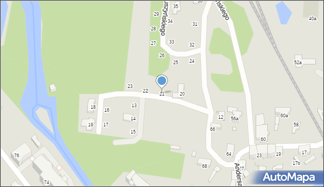 Głuchołazy, Makuszyńskiego Kornela, 21, mapa Głuchołazy