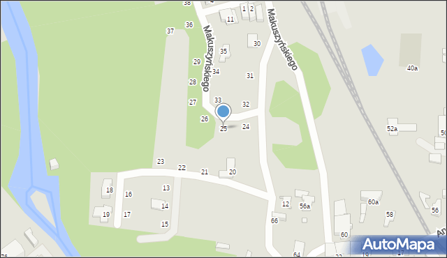 Głuchołazy, Makuszyńskiego Kornela, 25, mapa Głuchołazy