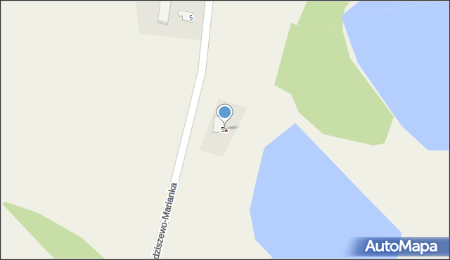 Godziszewo, Marianka, 5a, mapa Godziszewo