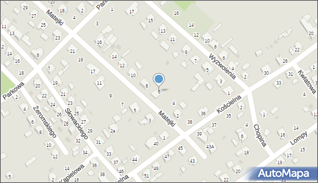 Gogolin, Matejki Jana, 6, mapa Gogolin