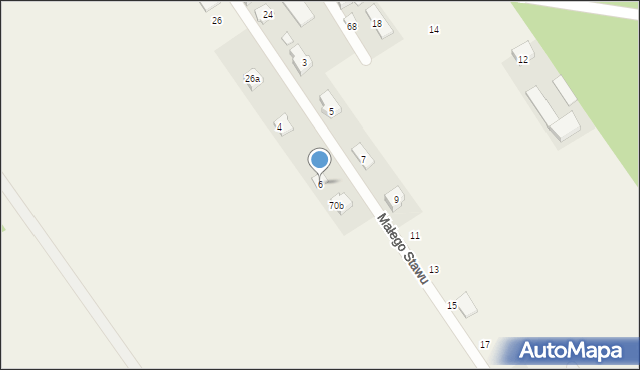 Gołków, Małego Stawu, 6, mapa Gołków